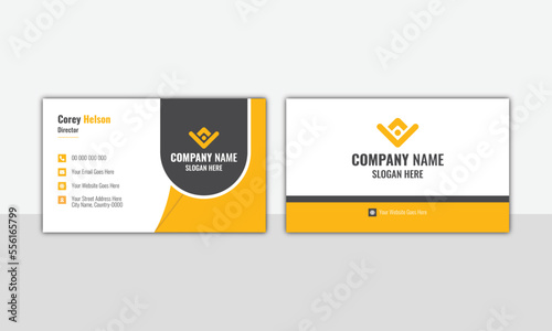 Modern creative business card name card horizontal simple clean template vector design
Clean professional business card template visiting card modern business card design
flat yellow business card.