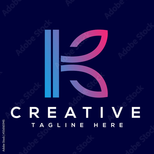 Free vector branding identity corporate business logo k design.