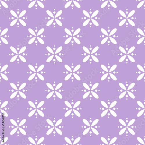 Seamless pattern with abstract repeating flower. Endless vector background.