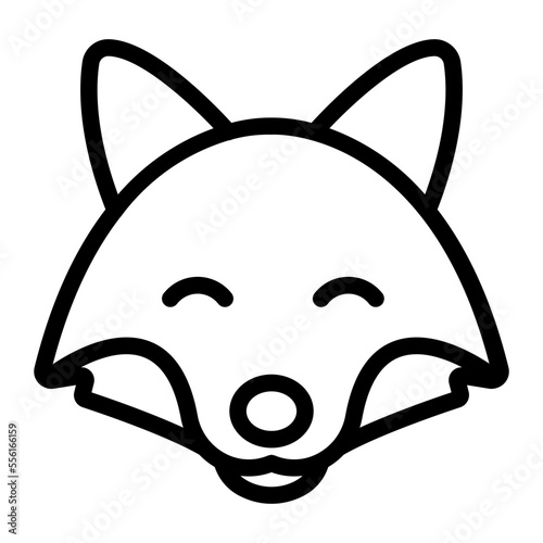fox line icon