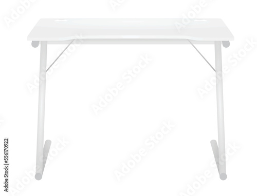 Office  computer table. vector illustration