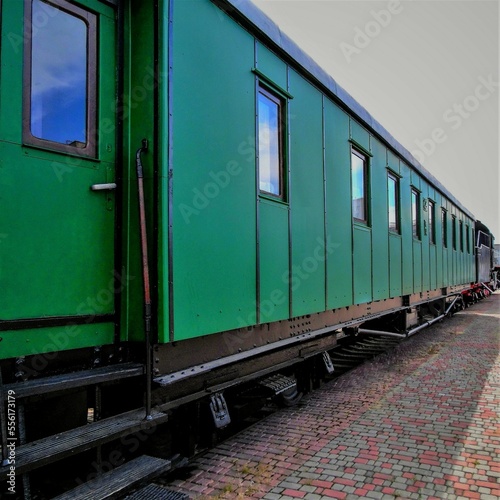 old steam locomotive at the Kharkov railway station	