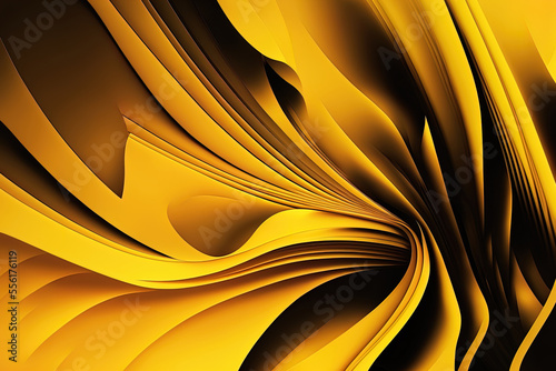 abstract backdrop and gradient in yellow. Generative AI