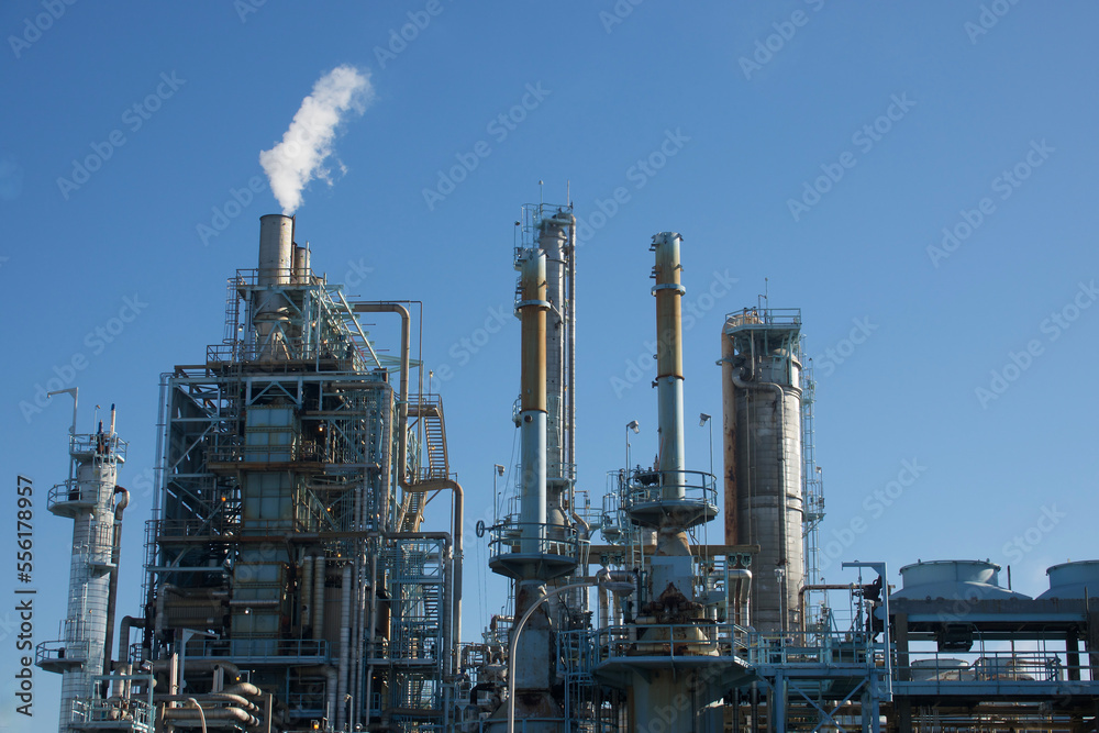 complex tubes and pipes of an oil refinery plant complex tubes and pipes of an oil refinery plant