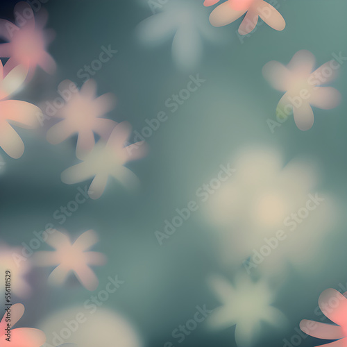 芸術性あふれる抽象的な花のイメージ, Generative AI.
