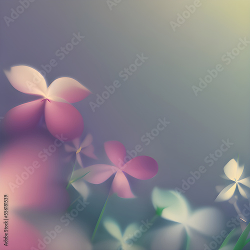 芸術性あふれる抽象的な花のイメージ, Generative AI.