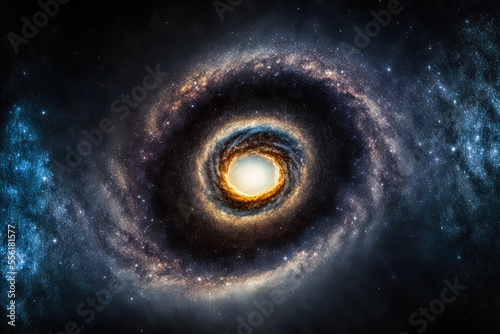 a grainy long exposure shot of the Milky Way's center. Generative AI