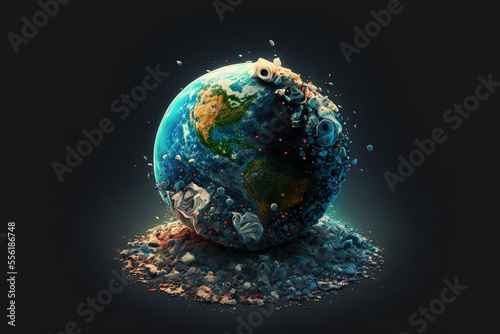 A global warming concept image. Concept of climate change