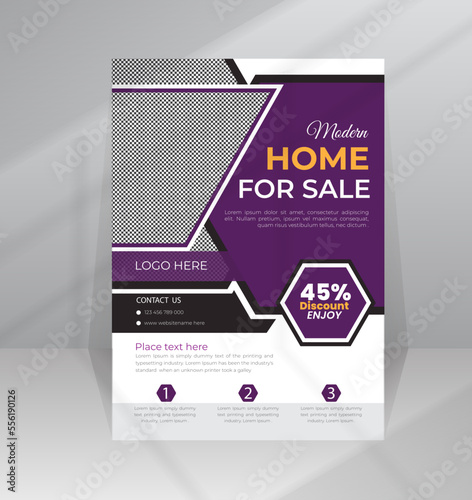 Home Development Dream House Builder Flyer poster template for real estate agent