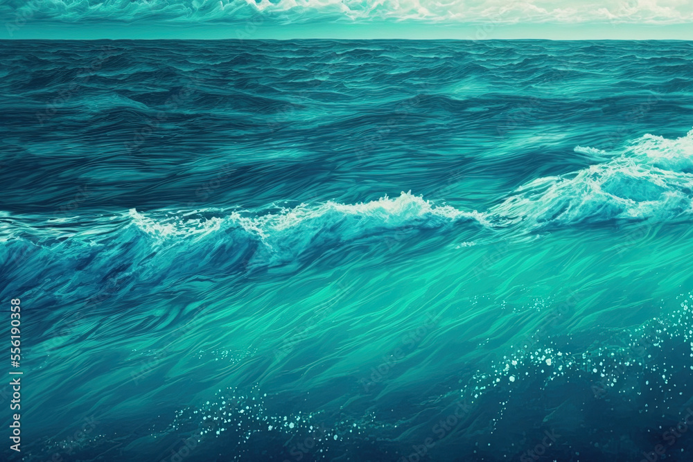 Background water surface sea or ocean. Generative AI