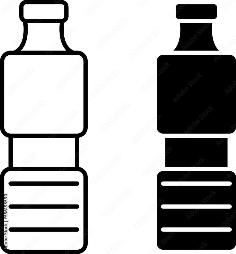 Plastic Bottle Icon Vector Design Template. Editable Stroke on white background..eps Plastic Bottle Icon Vector Design Template. Editable Stroke on white background..eps