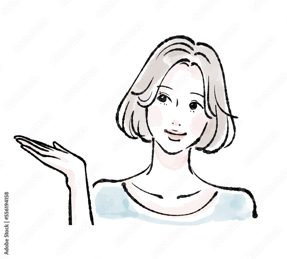 女性のイラスト素材 女性のイラスト素材