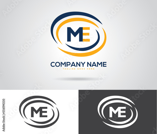 ME letter Logo vector Template Abstract M Business Logo Design