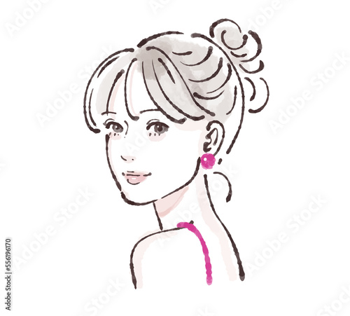 女性のイラスト素材