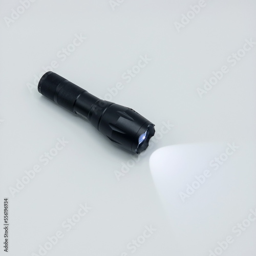 flashlight on a white background isolated