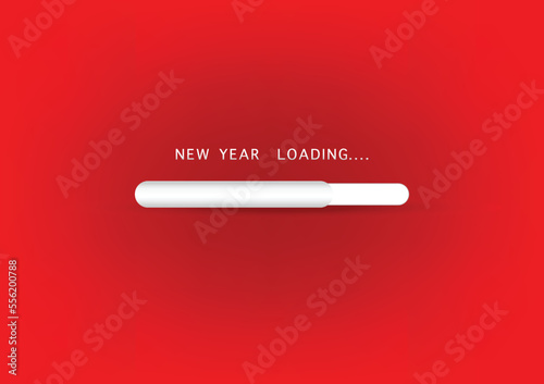 loading icon new year background, vector illustration.