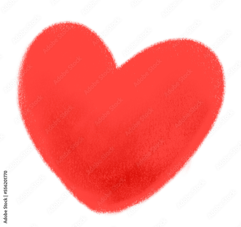 Valentine's day hand drawing doodle heart shape and effect elements illustration
