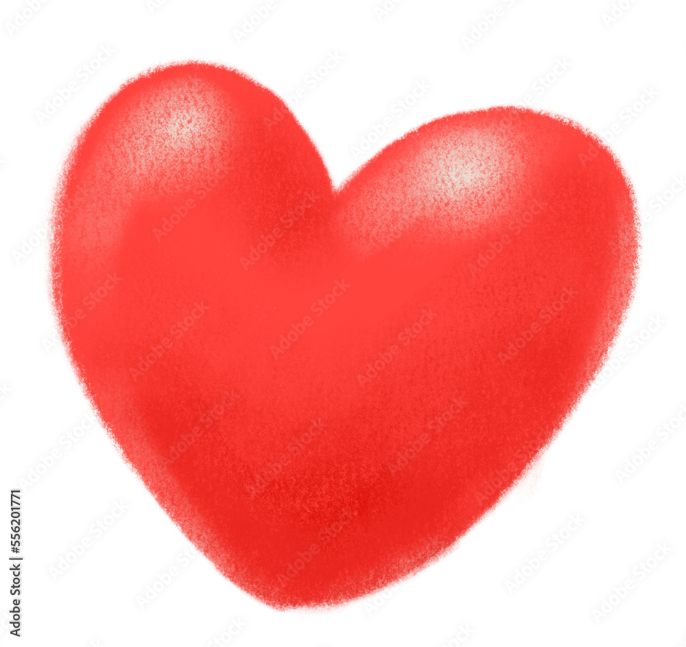 Valentine's day hand drawing doodle heart shape and effect elements illustration