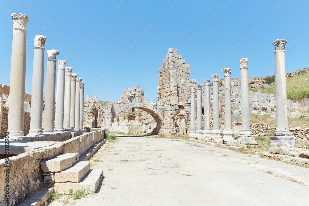 The Ancient City of Perge in Turkey's Antalya Province The Ancient City of Perge in Turkey's Antalya Province