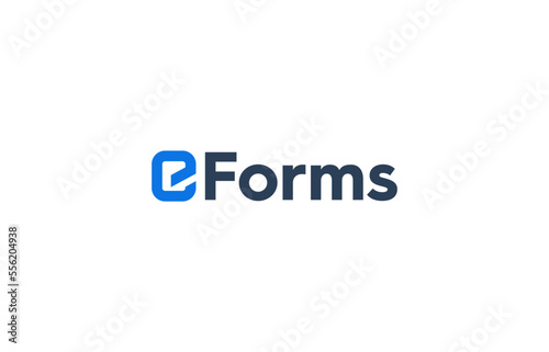 abstract letter e logo design templates