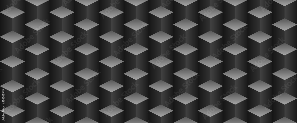 Vector black steps seamless pattern. Gray square repeat background ...
