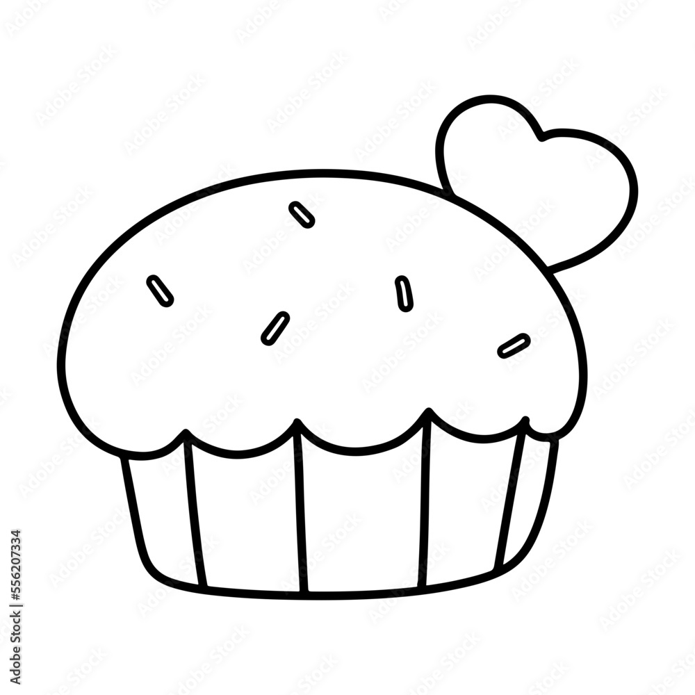 cupcake with heart cupcake with heart