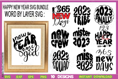 HAPPY NEW YEAR SVG BUNDLE,Happy New Year SVG PNG PDF,,svg bundle,