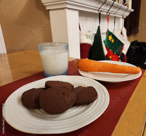 Santa Cookies Milk and Carrot photo