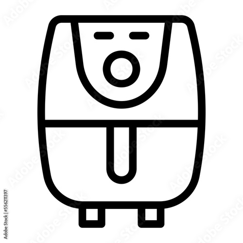 air fryer outline icon