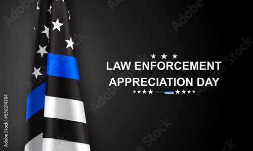 National Law Enforcement Appreciation Day. EPS10 vector