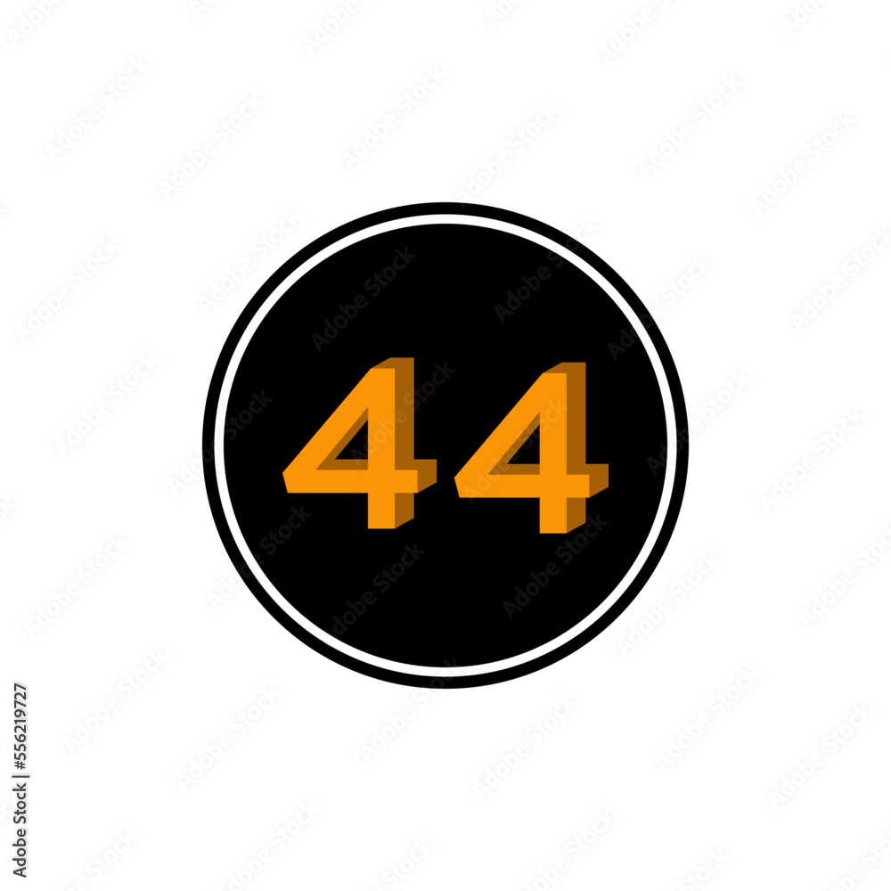 Push number icon circle vector logo design template Push number icon circle vector logo design template
