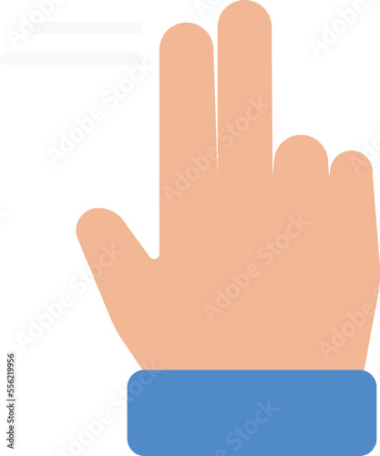 swipe finger gesture