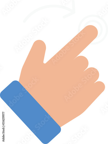swipe right gesture
