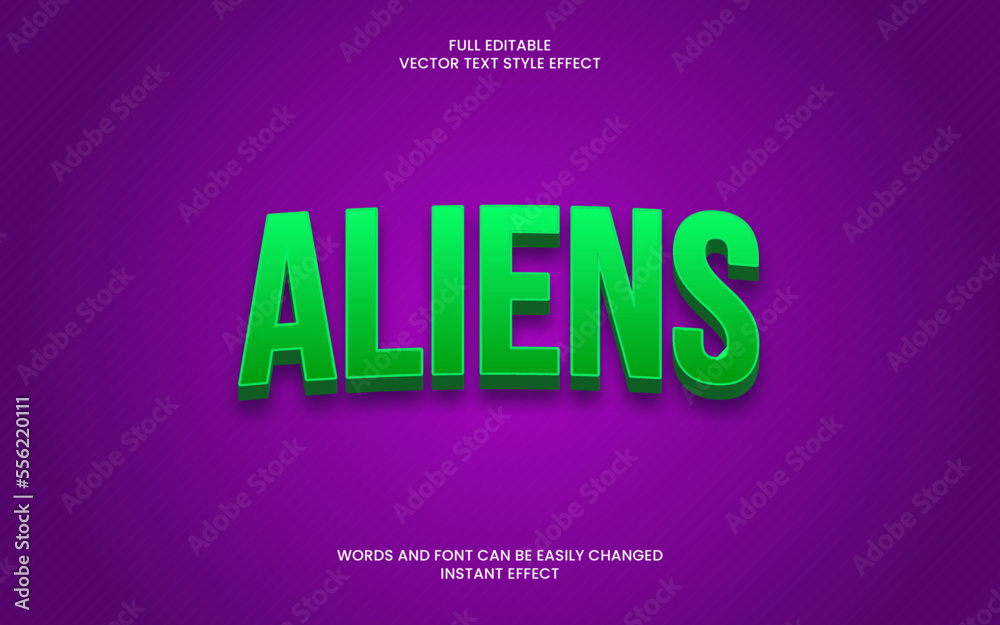 Aliens Text Effect