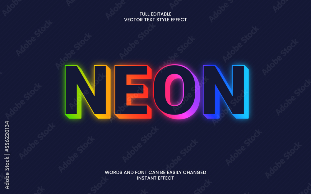Obraz premium Neon Text Effect
