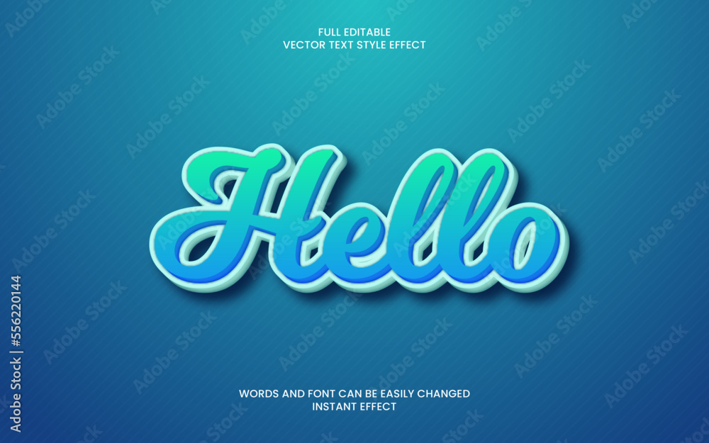 Hello Text Effect