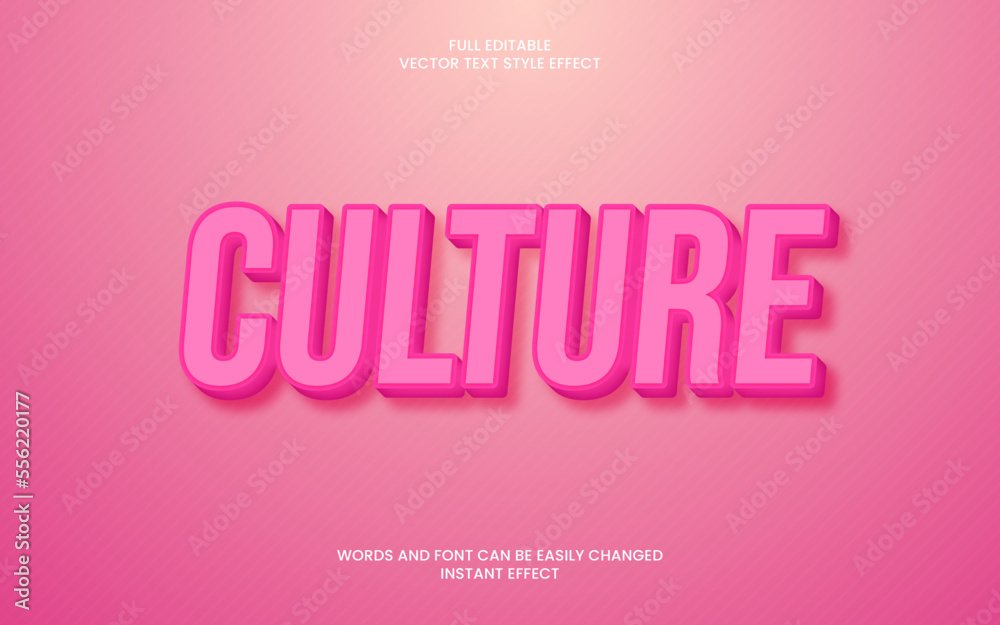 Culture Text Effect Culture Text Effect