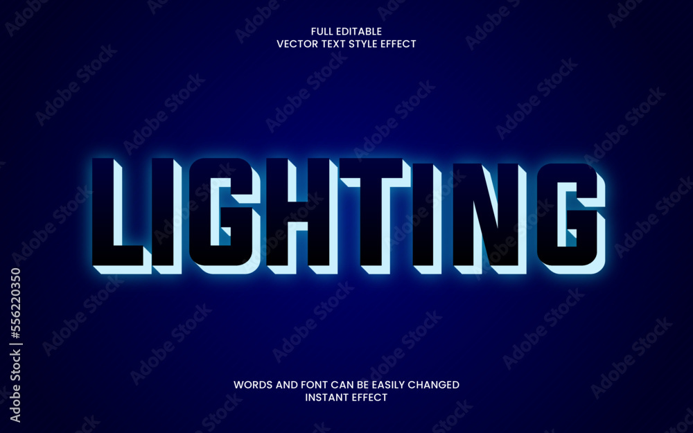 Lighting Text Effect
