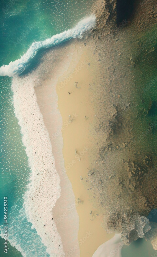 Aerial coastline