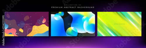Modern vector gradient abstract colorful background