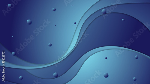 Abstract blue wave background