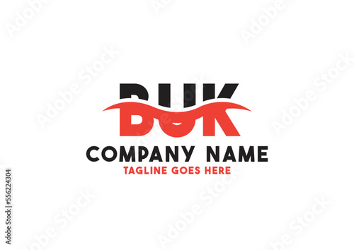 Letter BUK logo design template, BUK logo