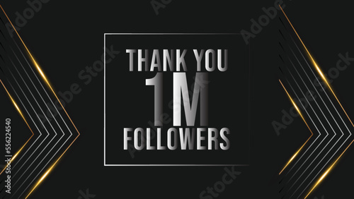user Thank you celebrate of 1m subscribers and followers. 1m followers thank you
 photo