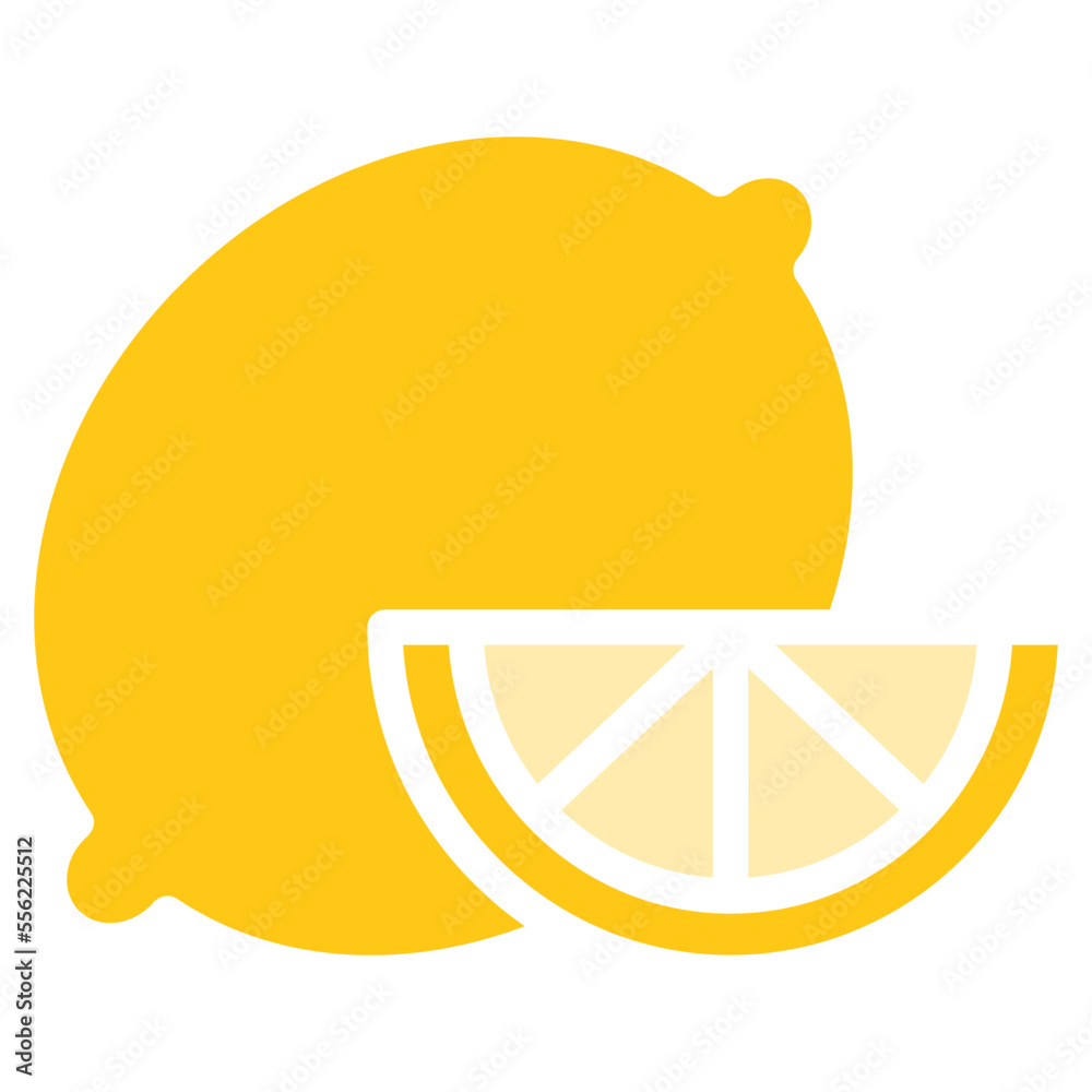 Lemon Icon Logo. Fresh Organic Fruit Symbol Illustration Vector Lemon Icon Logo. Fresh Organic Fruit Symbol Illustration Vector