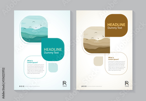 Flyer poster pamphlet brochure cover design layout space for photo background, vector illustration template, A4 size