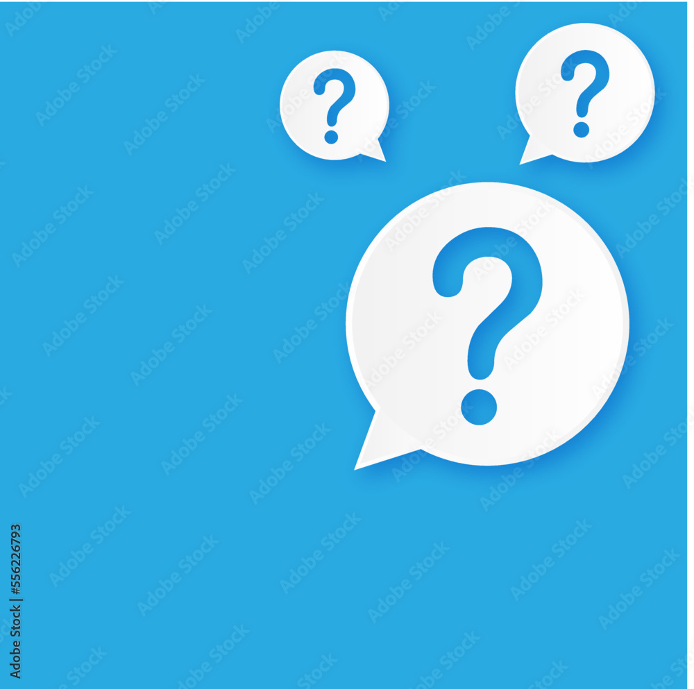 Nice Question Sign Question mark sign icon, vector illustration. Flat design style with ...