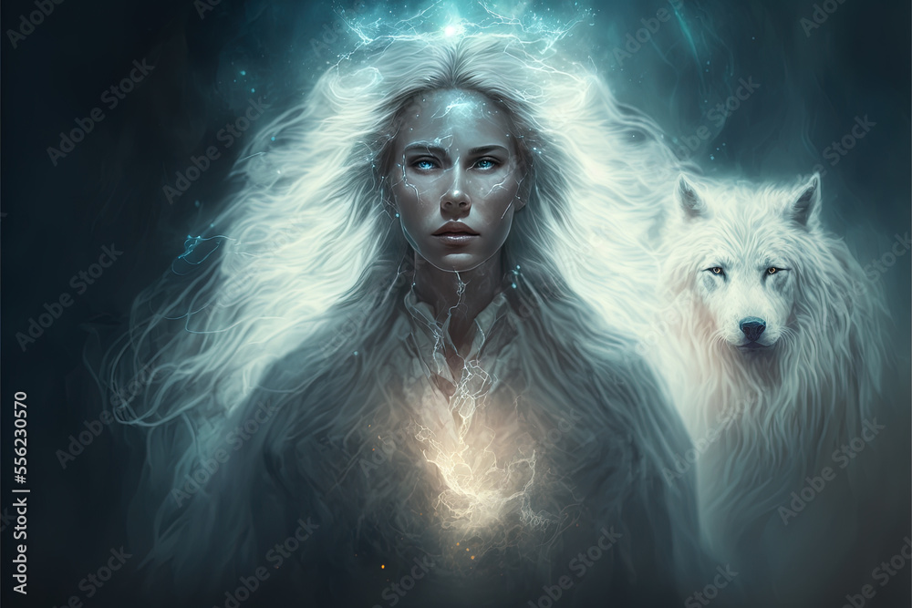 Spirit Wolf | Wolf wallpaper, Wolf painting, Fantasy wolf