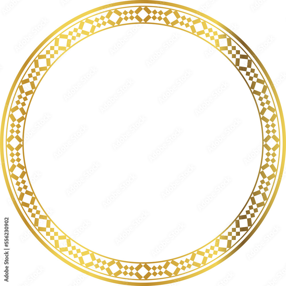 Luxury golden round frame botanic garden vingate pattern Luxury golden round frame botanic garden vingate pattern