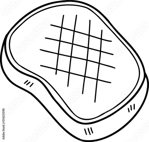 Hand Drawn Toast or sliced bread illustration