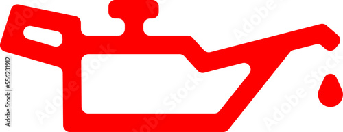 The oil can symbol means the oil pressure is low. If the symbol has a wavy line below it, that means the oil level is low.Engine Oil Level Indicator– warning light looks like a lamp with a drop of oil photo